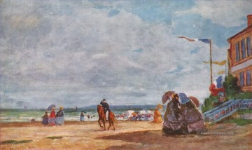 Boudin Eugene Louis Strand von Trouville 1863 II Ölgemälde